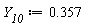 Y__10 := .357