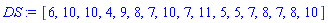 [6, 10, 10, 4, 9, 8, 7, 10, 7, 11, 5, 5, 7, 8, 7, 8, 10]