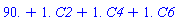 90.+1.*C2+1.*C4+1.*C6