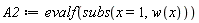 A2 := evalf(subs(x = 1, w(x)))