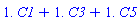 1.*C1+1.*C3+1.*C5