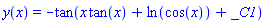 y(x) = -tan(x*tan(x)+ln(cos(x))+_C1)