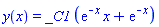 y(x) = _C1*(exp(-x)*x+exp(-x))