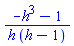 (-h^3-1)/(h*(h-1))