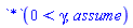 (0 < gamma)*assume