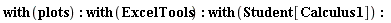 with(plots); with(ExcelTools); with(Student[Calculus1])