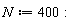 N := 400
