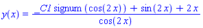 y(x) = (_C1*signum(cos(2*x))+sin(2*x)+2*x)/cos(2*x)