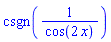 csgn(1/cos(2*x))