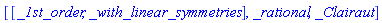 [[_1st_order, _with_linear_symmetries], _rational, _Clairaut]