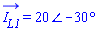 "(I[L1])=20&angle;-30&deg;"