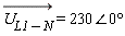 "(U[L1-N])=230&angle;0&deg;"