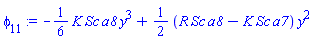 -(1/6)*K*Sc*a8*y^3+(1/2)*(R*Sc*a8-K*Sc*a7)*y^2