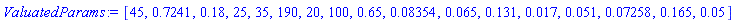 [45, .7241, .18, 25, 35, 190, 20, 100, .65, 0.8354e-1, 0.65e-1, .131, 0.17e-1, 0.51e-1, 0.7258e-1, .165, 0.5e-1]