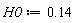 H0 := .14