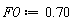 F0 := .70