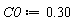 C0 := .30