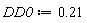 DD0 := .21