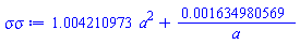 1.004210973*a^2+0.1634980569e-2/a