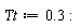`&Tau;t` := .3: