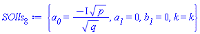 {a__0 = -I*p^(1/2)/q^(1/2), a__1 = 0, b__1 = 0, k = k}