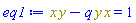 Physics:-`*`(x, y)-q*Physics:-`*`(y, x) = 1