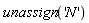 unassign('N')