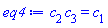 c[2]*c[3] = c[1]