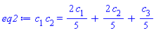 c[1]*c[2] = (2/5)*c[1]+(2/5)*c[2]+(1/5)*c[3]