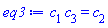 c[1]*c[3] = c[2]