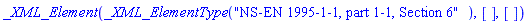 _XML_Element(_XML_ElementType("NS-EN 1995-1-1, part 1-1, Section 6"), [], [])