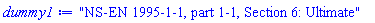 "NS-EN 1995-1-1, part 1-1, Section 6: Ultimate"