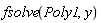 fsolve(Poly1, y)