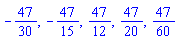 -47/30, -47/15, 47/12, 47/20, 47/60