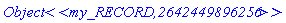 module my_RECORD () export data::string; option object; end module