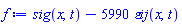 sig(x, t)-5990*`&varepsilon;ij`(x, t)