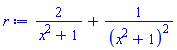 2/(x^2+1)+1/(x^2+1)^2