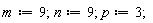 m := 9;