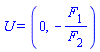 U = (0, -F[1]/F[2])