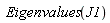 Eigenvalues(J1)