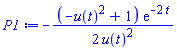 -(1/2)*(-u(t)^2+1)*exp(-2*t)/u(t)^2