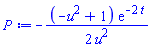 -(1/2)*(-u^2+1)*exp(-2*t)/u^2