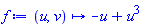 proc (u, v) options operator, arrow; -u+u^3 end proc