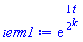 exp(I*t/2^k)