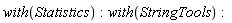 with(Statistics); with(StringTools)