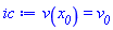 v(x__0) = v__0