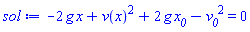 -2*g*x+v(x)^2+2*g*x__0-v__0^2 = 0