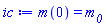 m(0) = m__0