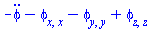 -(diff(diff(phi(X), t), t))-(diff(diff(phi(X), x), x))-(diff(diff(phi(X), y), y))+diff(diff(phi(X), z), z)