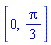 [0, (1/3)*Pi]